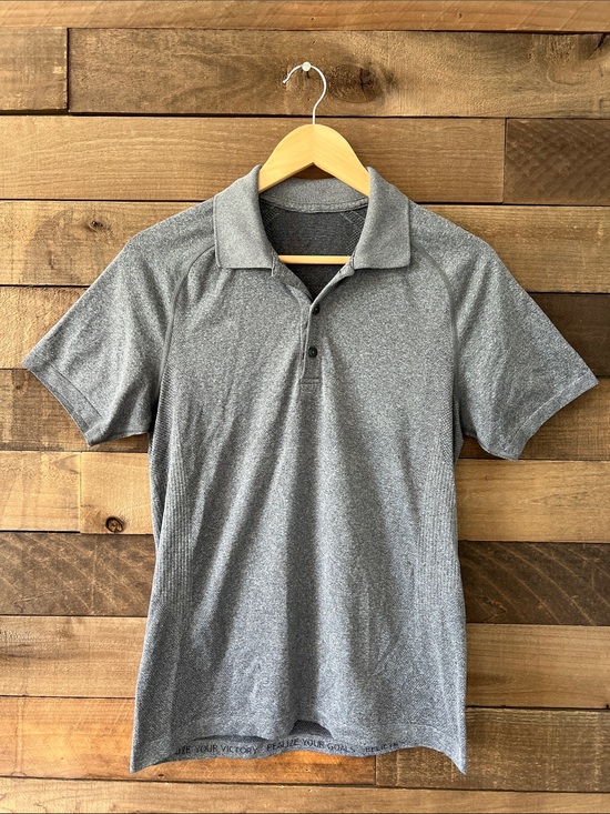 lululemon athletica Other - Lululemon Athletica Men's Metal Vent Tech Polo Shirt in Gray Size Small